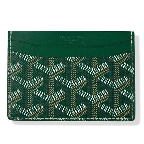 goyard green cardholder|goyard saint marc card holder.